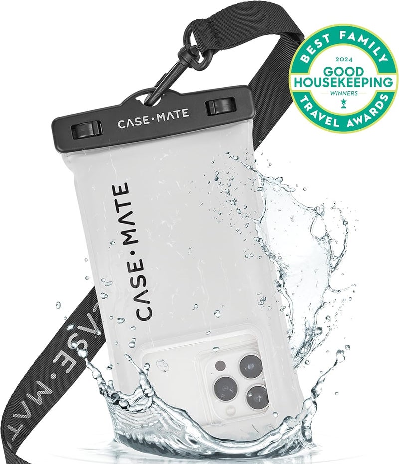 Casemate حقيبة هاتف مقاومة للماء IP68 - حقيبة هاتف عائمة مقاومة للماء مع حزام كتف - أساسيات السفر على الشاطئ والسفينة السياحية - متوافقة مع جميع الأجهزة - صديقة للشاشة اللمسية - دولارات الرمل - Image 2